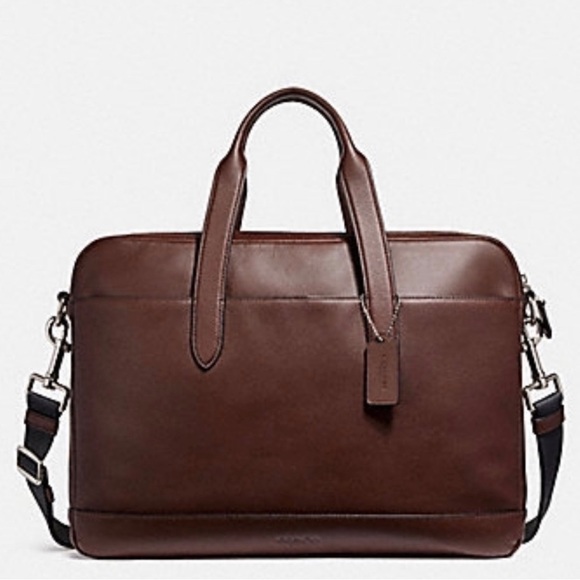 COACH Leather Commuter Briefcase Laptop Bag - Picture 3 of 10